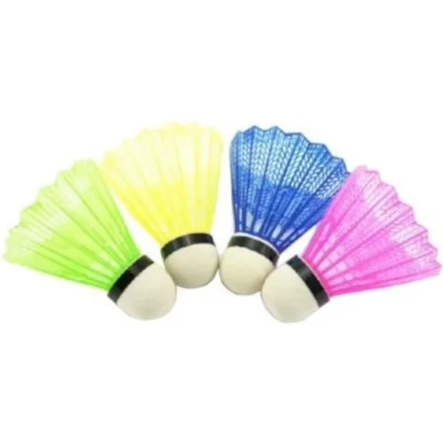 Badminton shuttles gekleurd 5 stuks